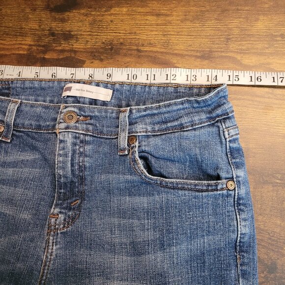 Levi's Jeans Size 10 Mid Rise Skinny Medium Light Wash Stretch Denim Western - Picture 5 of 9
